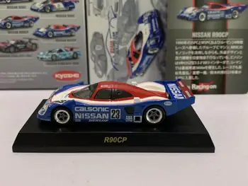 1/64 KYOSHO Nissan R90CP Le Mans Racing № 23 Calsonic Собирает модель тележки из сплава литья под давлением