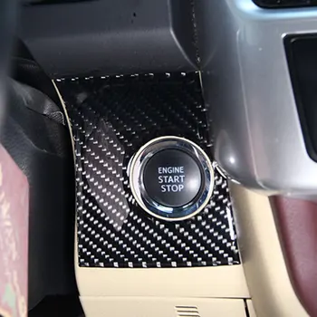 1 шт. Автомобильный углепластиковый внутренний замок зажигания, отверстие для ключа, рамка, наклейка, накладка для Toyota Highlander 2015 2016 2017 2018