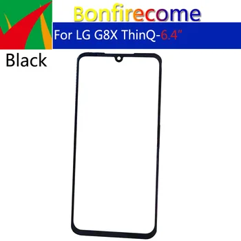 10 шт.\лот для LG G8X ThinQ LMG850EMW Сенсорный экран Передняя стеклянная панель Замена передней внешней стеклянной линзы
