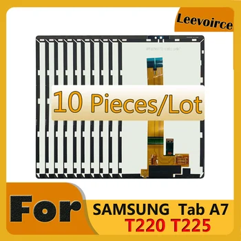 10 шт./лот для Samsung Tab A7 Lite 2021 SM-T220 SM-T225 T220 (Wi-Fi) T225 (3G) ЖК-дисплей + Сенсорный сенсор Планшета Заменить деталь