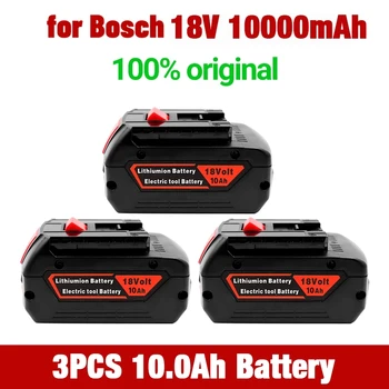 18V 10.0A Литий-ионный аккумулятор для резервного копирования электроинструмента Bosch 18V 10000 мАч Портативная Сменная Индикаторная лампа BAT609