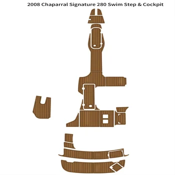 2008 Chaparral Signature 280 Swim Платформа для плавания в кокпите лодка EVA Коврик для пола из тикового дерева