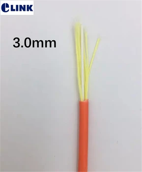 2500mtr волоконно-оптический кабель 50/125 62,5/125 мкм 3,0 мм Симплексный многомодовый оранжевый для оптоволоконного патчкорда ftth оптический провод 2,5 км/рулон ELINK