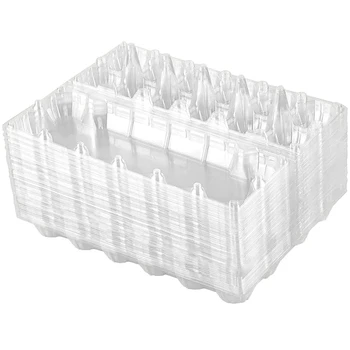 60 упаковок пластиковых коробок Из-под яиц Дешево Оптом, Дюжина прозрачных пустых коробок из-под куриных яиц