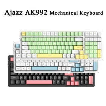 Ajazz AK992 Механическая Клавиатура 99 Клавиш Bluetooth Игровая Клавиатура Беспроводная Клавиатура PBT Keycaps С Возможностью Горячей Замены Клавиатура для ПК