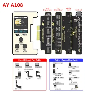 AY A108 Face ID/Аккумулятор/Программатор Ремонта True Tone Для iPhone 7-14 Pro Max Модификация Аккумулятора Точечно-Матричный Проектор Ремонт Face ID