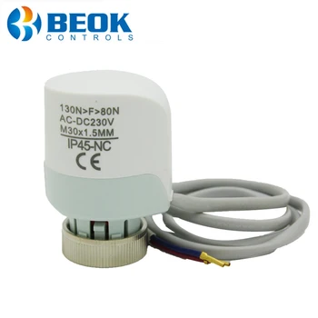 Beok 230V Нормально закрытый термоэлектрический привод для коллектора в системе напольного отопления с сервоклапаном с ЧПУ 220V
