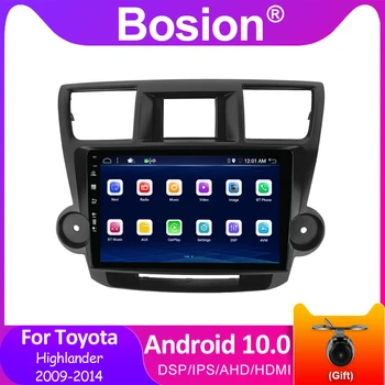 Bosion Android 10 Автомобильный DVD Мультимедийный Плеер Для Toyota Highlander 2009-2014 GPS Навигация IPS DSP 4 ГБ + 64 ГБ Автомобильные Радиоприемники 2 din