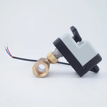 DN50 AC220V DC24V Переключатель электрического шарового клапана 2-ходовой нормально открытый нормально закрытый электромагнитный клапан двухпроводной электрический шаровой клапан