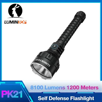 Lumintop PK21 Высокомощные Светодиодные Фонари XHP70.3 LED Фонарь для самообороны Сильный Прожектор Дальнего действия 1200 метров Anduril UI EDC