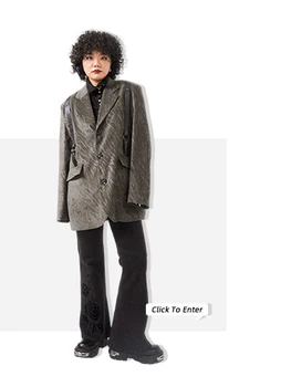 QR40537 Модные мужские пальто и куртки 2023, роскошная одежда для подиума известного бренда, европейский дизайн, мужская одежда для вечеринок