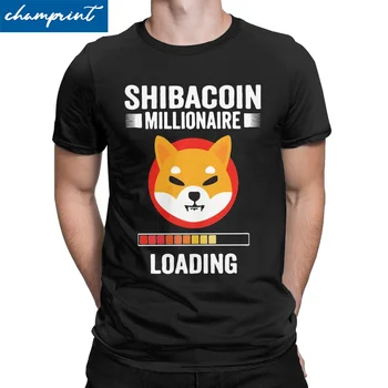 Shiba Inu Coin Millionaire Hodl $ Shib Token Crypto Футболка Мужская Женская Винтажная Футболка SHIB Millionaire Loading Tee Shirt