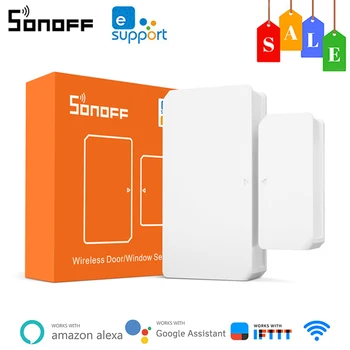 SONOFF SNZB-04 ZigBee Беспроводной Датчик Двери / Окна, детектор Включения / Выключения, Оповещение о Домашней Интеллектуальной Системе безопасности через приложение eWeLink