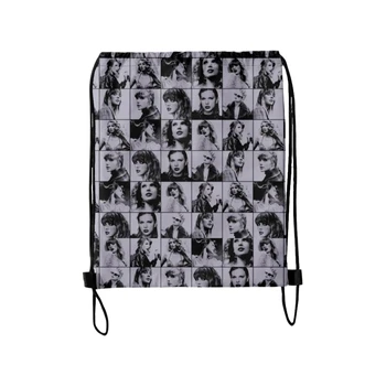 Taylor The Eras Tour 2023 Новые сумки Тканевая холщовая сумка на шнурке Женские Мужские сумки для отдыха