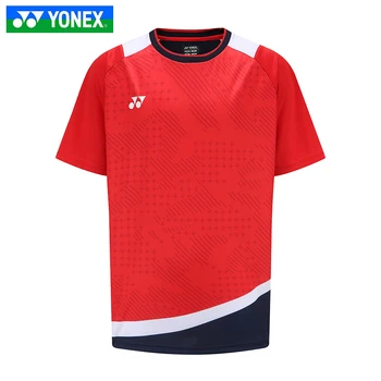 Yonex теннисная спортивная майка спортивная одежда спортивная одежда одежда для бадминтона 2022 футболка с коротким рукавом мужчины женщины 10491CR