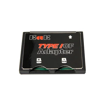 Адаптер для карт памяти, двухпортовый адаптер SDHC SDXC TF в CF-карту для камеры, конвертер карт типа I.