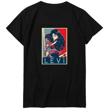 Аниме Манга Атака На Титанов графические футболки оверсайз футболка с коротким рукавом футболки Унисекс Harajuku Летняя мужская одежда