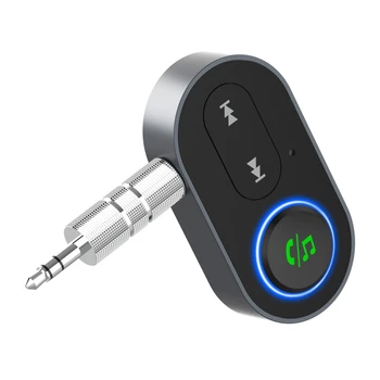 Беспроводной Bluetooth-совместимый 5.0 Адаптер громкой связи AUX для автомобильного стереомузыкального приемника Dropship
