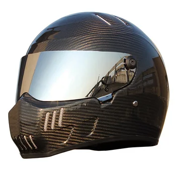 Велосипедный шлем из углеродного волокна, мотоциклетный мужской байкерский шлем, Мотоциклетные аксессуары для мотоциклов с полным лицом, мотоциклы для взрослых