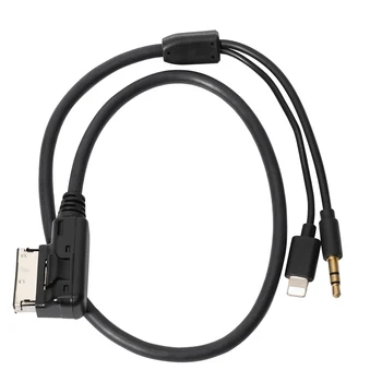 Для MMI Музыкальный интерфейсный кабель Разъем зарядного устройства 3,5 мм Кабель-адаптер AUX для телефона 6 5 Автомобильный аксессуар