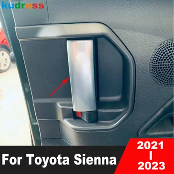 Для Toyota Sienna 2021 2022 2023 ABS Матовая Ручка средней двери автомобиля, Отделка, Декоративная наклейка, Молдинги для интерьера, Аксессуары