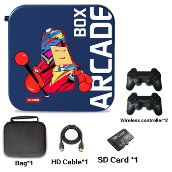 Игровая консоль Arcade Box 64GB Classic Retro Emulator 33000 + Игр Super Console для PS1/N64/GBA 4K HD Video Game Player TV Box
