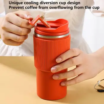 Изолированная чашка Многоразовая чашка для воды, не содержащая BPA Питьевая вода, Экологически Чистая Домашняя Офисная кружка для кофе, чая, молока