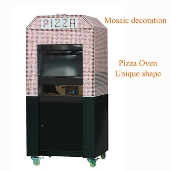 Итальянская машина для выпечки пиццы машина для приготовления пиццы печь для выпечки пиццы Двухслойная коммерческая печь для пиццы с мозаичным декором