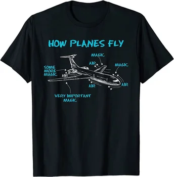 Как летают самолеты, забавная авиационная подарочная футболка с пилотом радиоуправляемого самолета