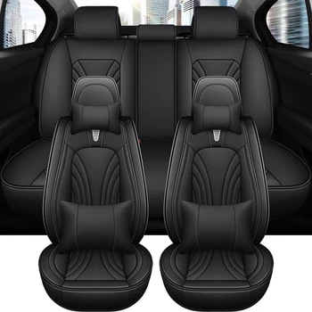 Кожаный Универсальный автомобильный чехол для сидений Mitsubishi ASX Ioniq Hyundai I20 rav4 Автомобильные Аксессуары для интерьера Женщин Полный комплект