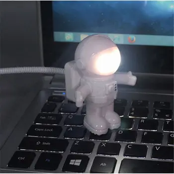 Креативный Космонавт Астронавт СВЕТОДИОДНЫЙ Гибкий USB светильник Ночник для детского игрушечного ноутбука PC Notebook