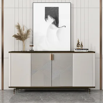 Легкий роскошный боковой шкаф для крыльца, мраморный современный минималистичный шкаф для обуви, высококачественный декоративный шкаф для итальянской гостиной si