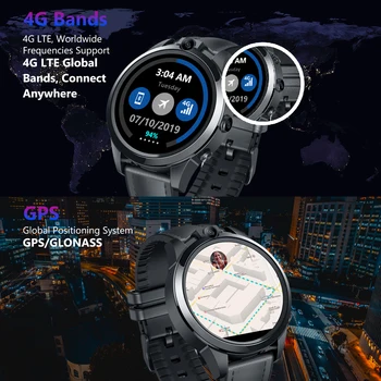 лучшие продажи 4g sim-карты Smartwatch 1,6 Дюйма 320* 320pixel 32 ГБ 800 мАч GPS Смарт-Часы С Кожаным Ремешком Спортивные наручные Часы Для Мужчин