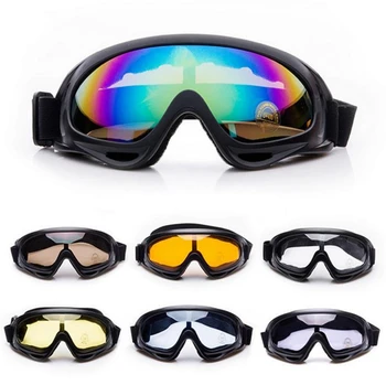 Лыжные очки с имитацией брызг для верховой езды, спортивные очки на открытом воздухе, очки X400, мотоциклетные ветрозащитные очки для защиты от песка, солнцезащитные очки