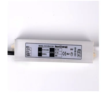 Мини-трансформатор освещения постоянного напряжения IP67 DC12V 24V AC100V-240V Водонепроницаемый светодиодный драйвер для ленточной лампы + радиочастотный пульт дистанционного управления