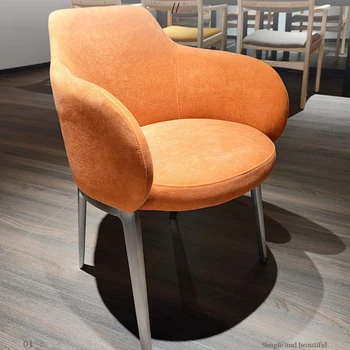 Мягкие Современные Офисные Обеденные стулья Nordic Luxury Kitchen Обеденные стулья для гостиной Sandalye Итальянская мебель YX50DC