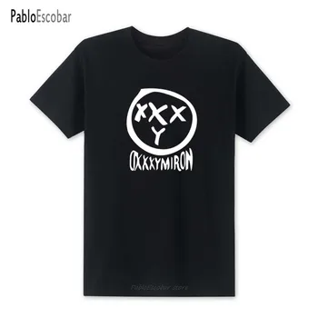 Новая модная футболка oxxxymiron с мужским Аниме, Летняя Новая Мужская футболка С Модным принтом, Футболки С короткими рукавами, футболка