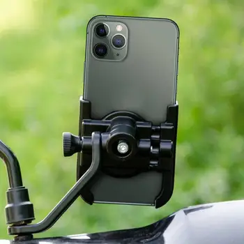 Новый вращающийся на 360 Градусов мотоцикл, держатель для телефона, кронштейн для GPS, Крепление для велосипеда, Зеркало, Руль для велосипеда, держатель для мобильного телефона