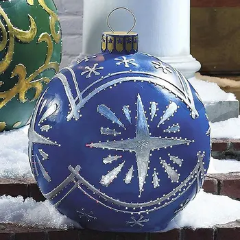 Открытый Рождественский надувной шар ПВХ Гигантский надувной шар Рождественские надувные шары Украшение сада во дворе Украшение двора