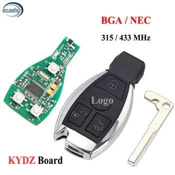 Плата KYDZ 3 Кнопки Smart Key Fob 315 МГц 433 МГц для Mercedes Benz Auto Remote Key Поддержка NEC И BGA 2000 + Года выпуска