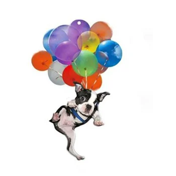 Подвесное украшение для автомобиля с лодкой/собакой с красочным воздушным шаром Подвесное украшение для автомобиля Декор интерьера автомобиля Лучший подарок для любителя лодки/собаки