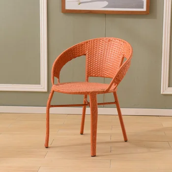 Популярное кресло, одноместный ротанговый стул, домашнее ротанговое кресло, обеденный стул на открытом воздухе, балкон, кресло для отдыха, пожилые люди