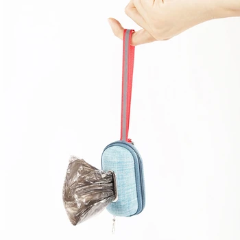 Портативный дозатор для собачьих какашек с веревкой, держатель для мешков для мусора для щенков