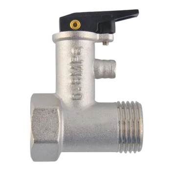 Предохранительный клапан электрического водонагревателя 1/2 дюйма (DN15) Латунный пружинный предохранительный клапан с регулируемым понижением давления для системы водонагревателей