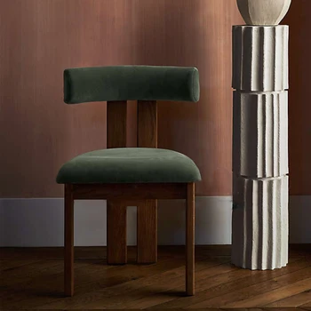 Простой обеденный стул из массива дерева в стиле Ретро, макияж, ягненок, Дизайнер для дома, офиса, столовой, мебели, дивана, кресла LQ70YH