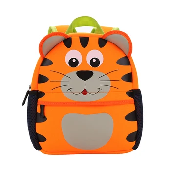 Путешествия SBR Неопрен Дышащий Милый Тигровый Мальчик Девочка Детский рюкзак Мультяшное Животное Эргономичный Водонепроницаемый Школьный рюкзак для детского сада
