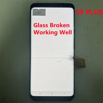 Разбитое Стекло Работает Хорошо, Используется Для Samsung Galaxy S9Plus ЖК-Дисплей С Рамкой Сенсорный Экран Сенсорный Экран В Сборе G965 G965U G965F