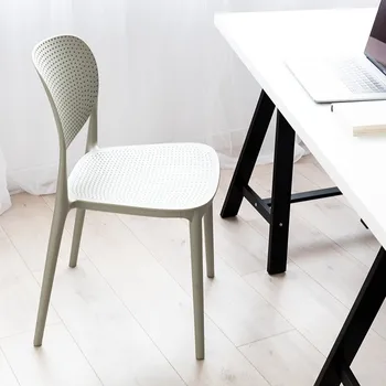 Роскошные обеденные стулья для спальни, Пластиковые Эргономичные Мобильные обеденные стулья, Уличная мебель Nordic Modern Sillas Para Comedor