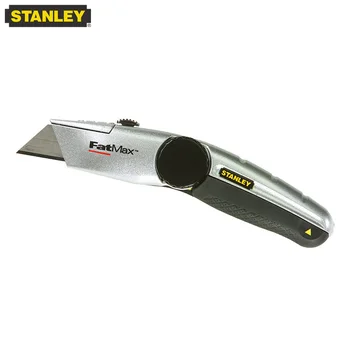 Сверхмощный нож для резки Stanley FatMax с 3 шт. трапециевидным лезвием, нож для рисования обоев и ковров 10-777-22