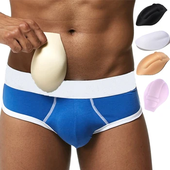 Сексуальный губчатый усилитель для мужчин, нижнее белье, купальники, трусы, мешочек внутри, увеличивающий защиту, чашка Пуш-ап, Дышащий, многоцветный